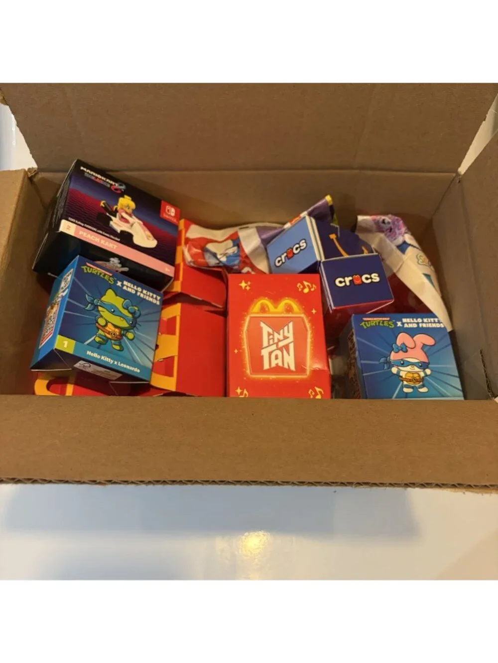 31 Lot McDonalds Happy Meal Toys Squishmallow Hello Kitty Stranger Things Crocs